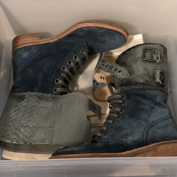 Reed Krakoff Blue Suede boots - Picture 8 of 8